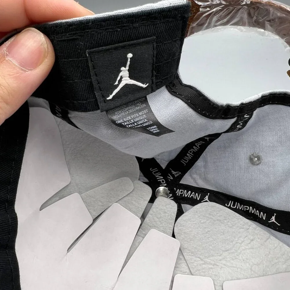 Air Jordan 23 Hat Men‎ Gray Embroidered Logo Jumpman Strap Back Cap New